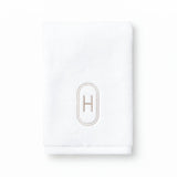 DH Oval Monogram Embroidered Fingertip Towel