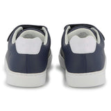 Navy Leather Sneakers