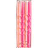Pink Twisted Long Candles