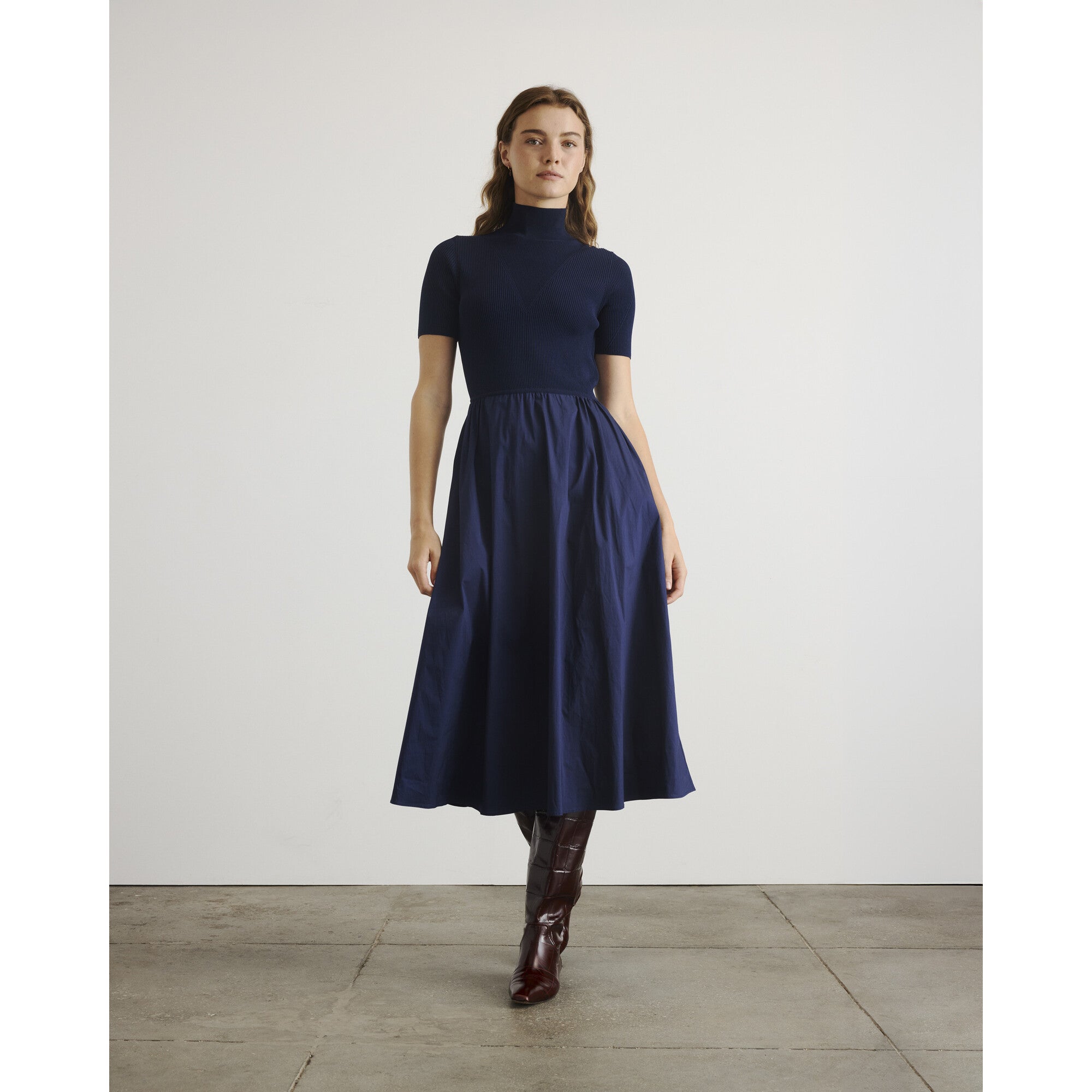Teresa Knit Dress, Navy