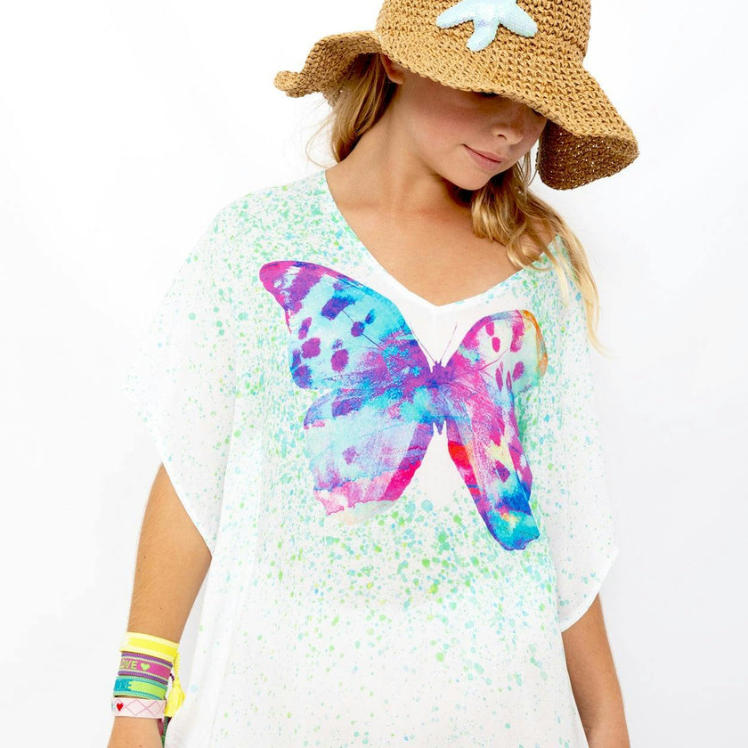 Butterfly Mint Splash Cover Up