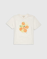 Organic Weekend Tee in White Mixed Fruit