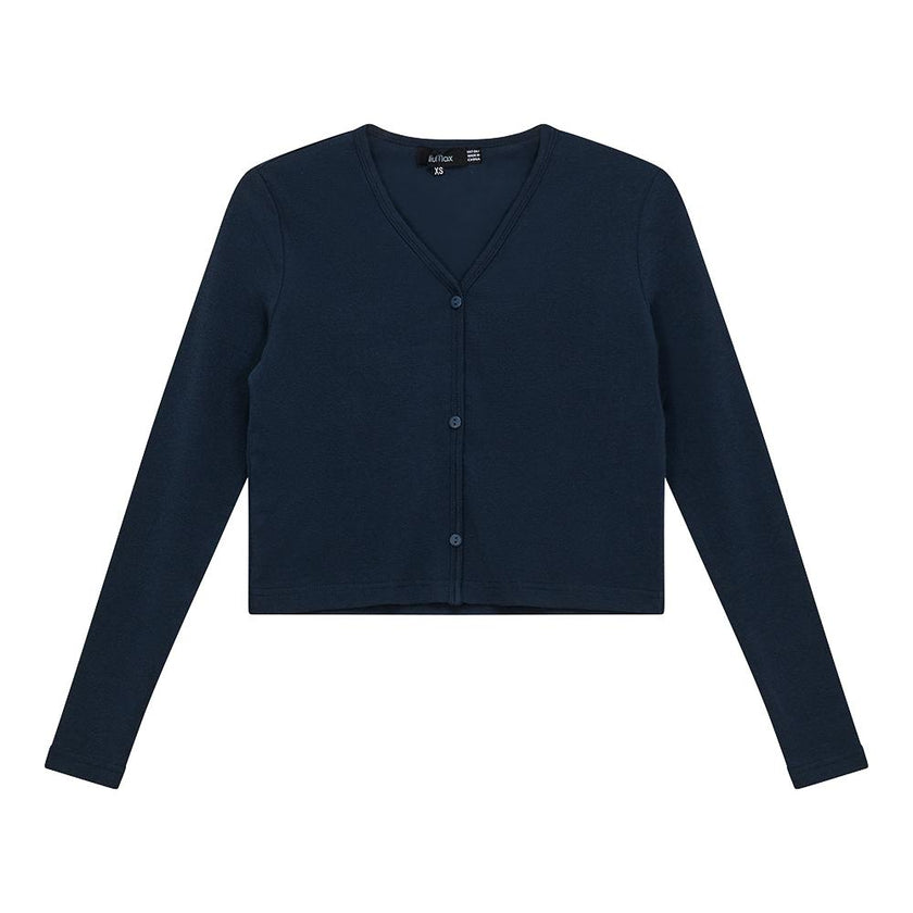 Cropped V-Neck Cardigan