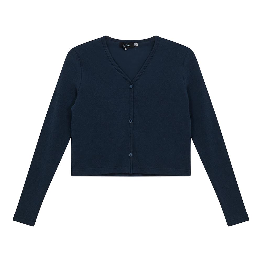 Cropped V-Neck Cardigan