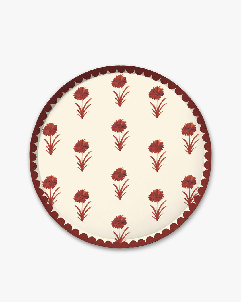 Elodie Dinner Plate Set in Cranberry