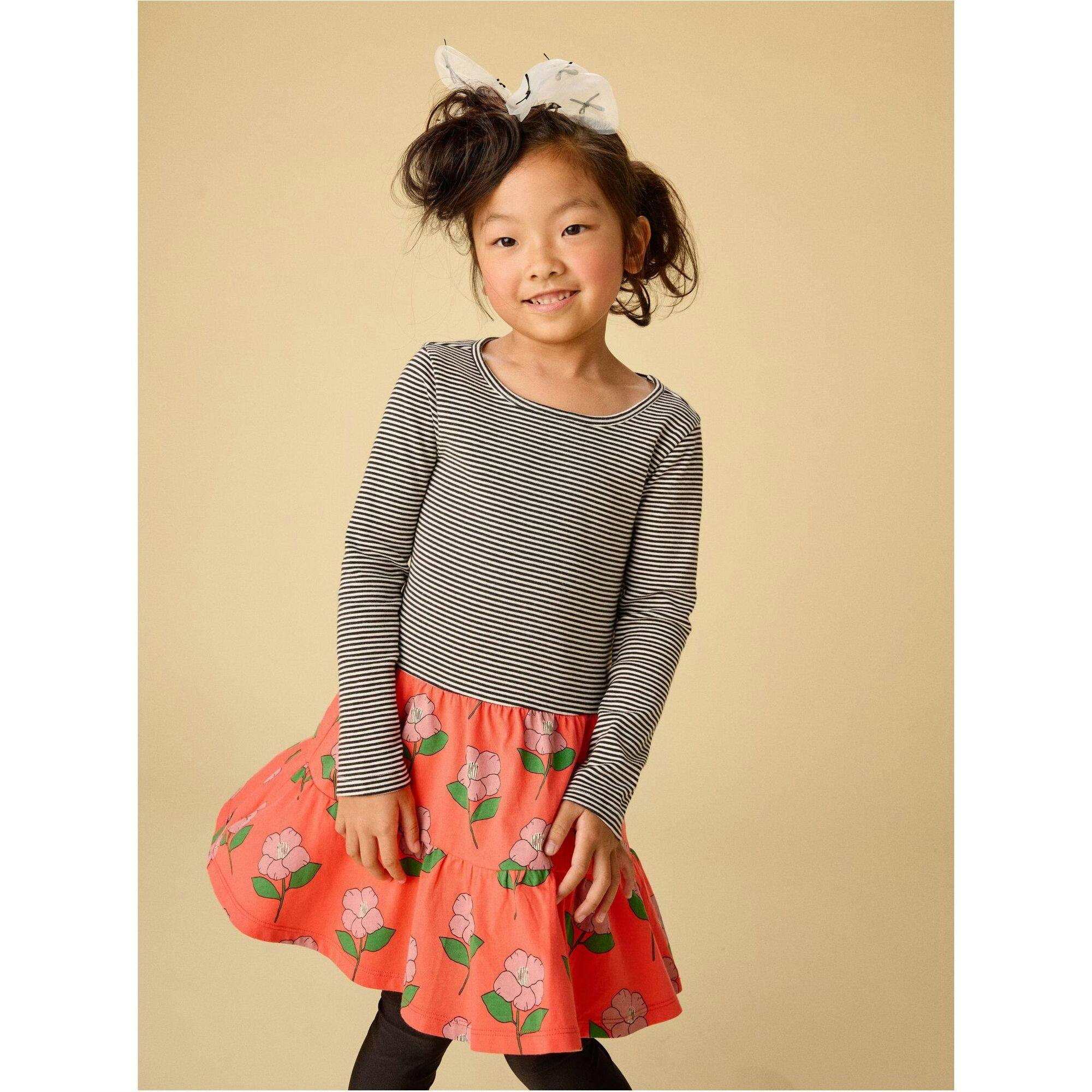 Tiered Skirted Twirl Dress, Multi