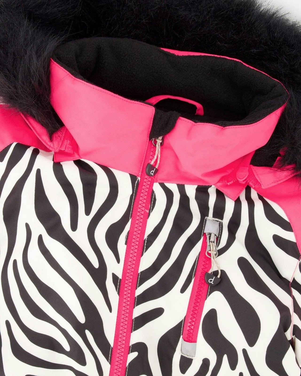 One-Piece Play Snowsuit Zebra Print