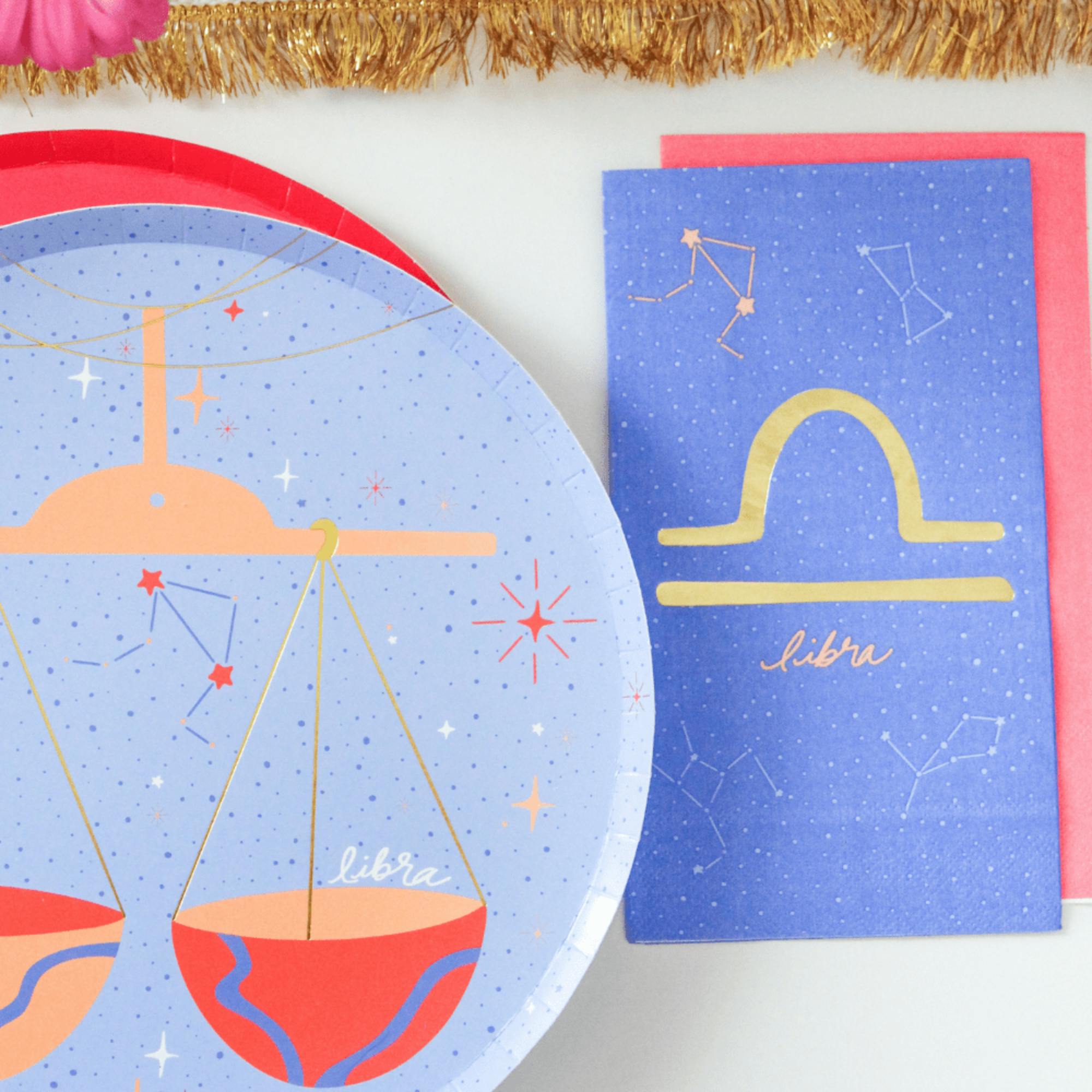 Zodiac Libra Guest Napkins