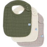 Cotton Muslin Classic Bib 3 Pack - Fern 2
