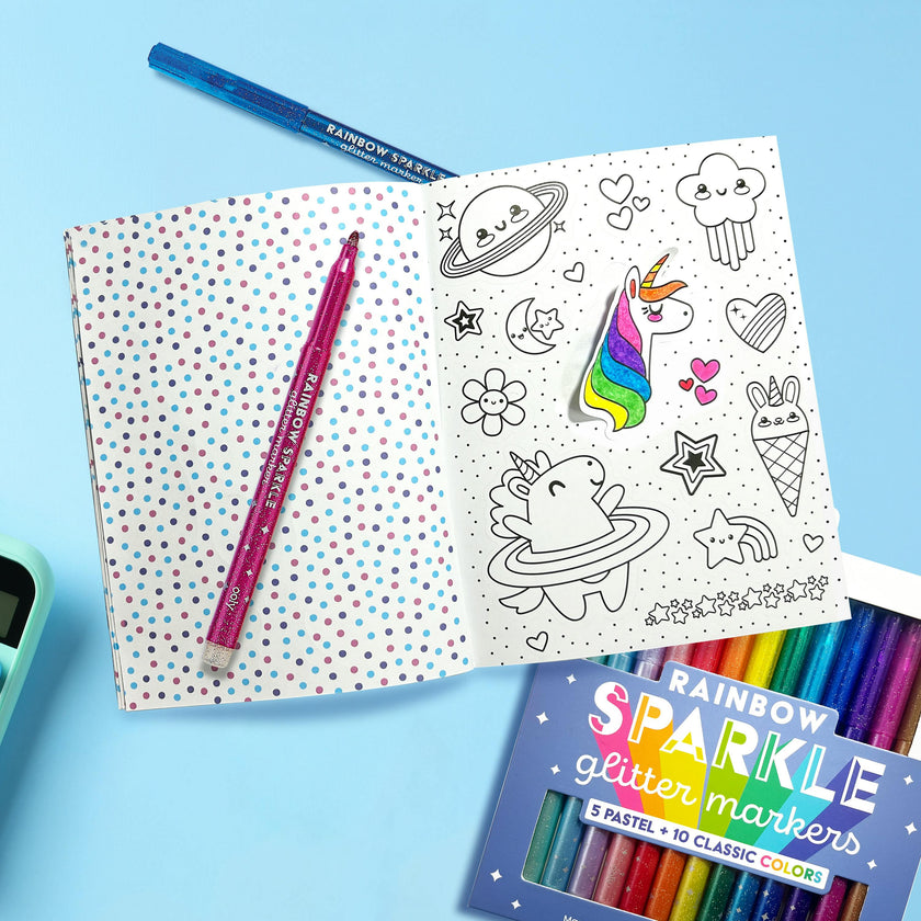 Stickiville Color-In' Sticker Book - Cute-A-Licious Doodles - 400+ Stickers