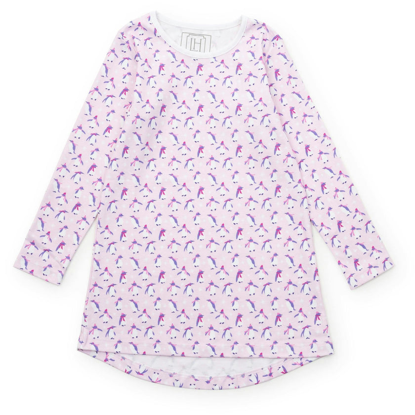 Berkeley Girls' Shirt Dress Penguin Party Pink