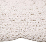 Alma Hand-Crocheted Scalloped Round Rug