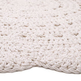 Alma Hand-Crocheted Scalloped Round Rug