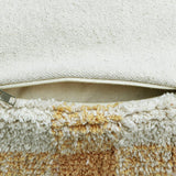 Vichy Plush Tablecloth-Inspired Pouf