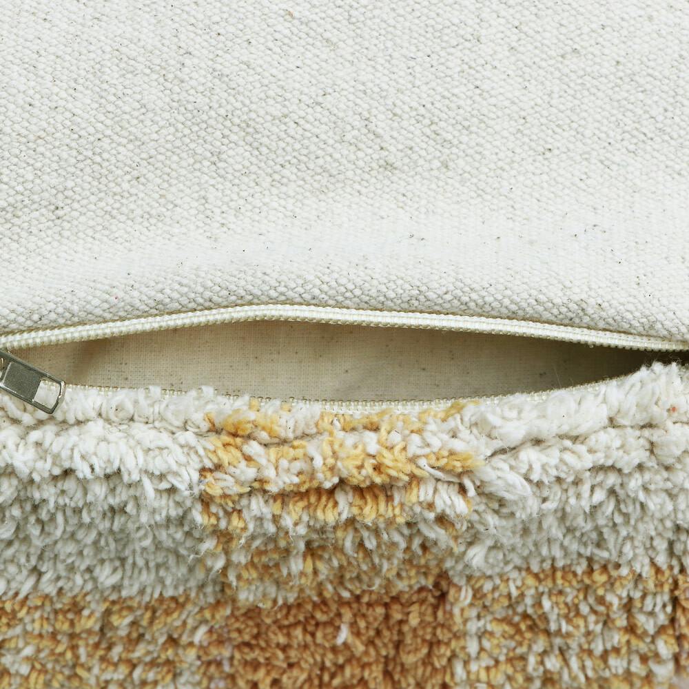 Vichy Plush Tablecloth-Inspired Pouf