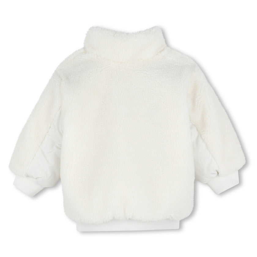 Ivory Reversible Teddy Jacket