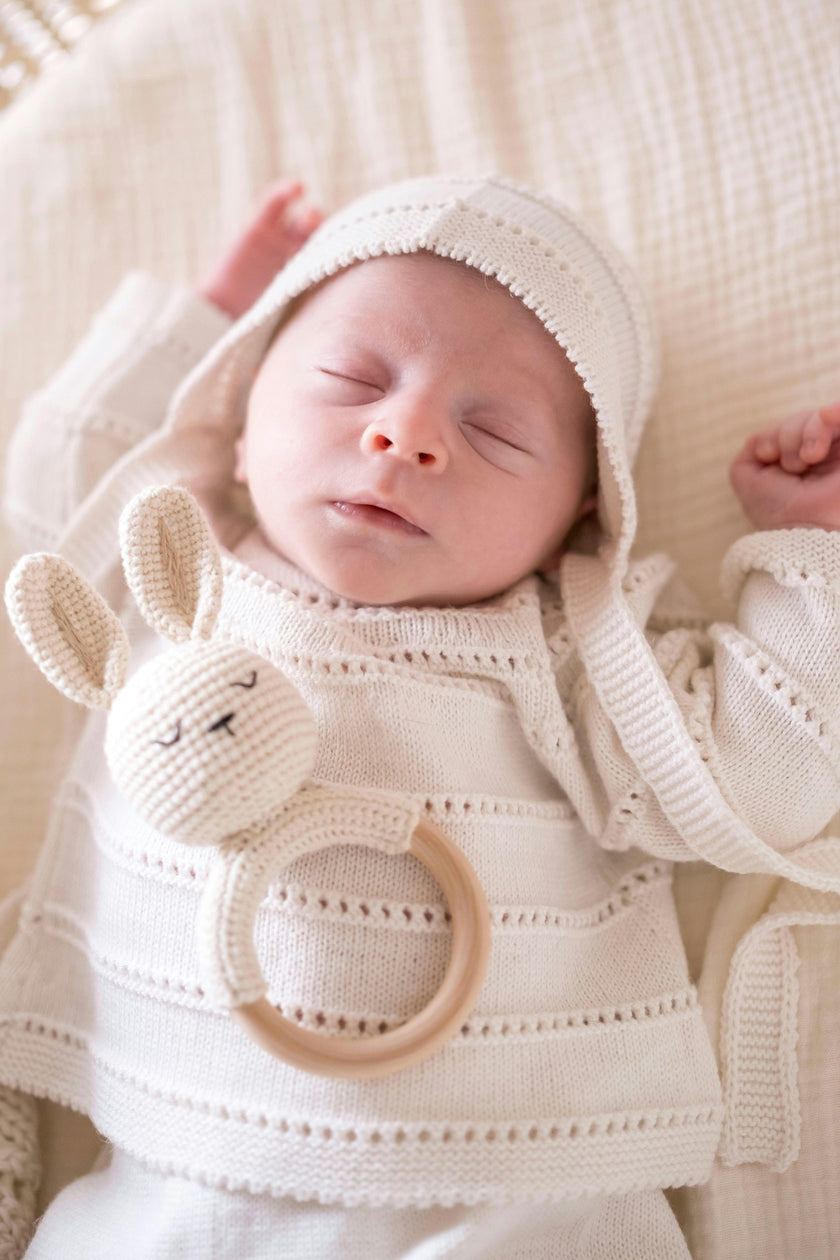 Crochet Rattle in Bunny