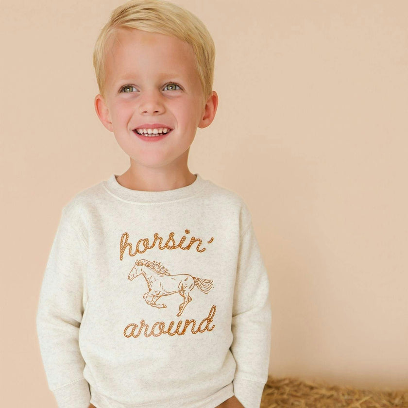 Horsin' Around Western Sweatshirt