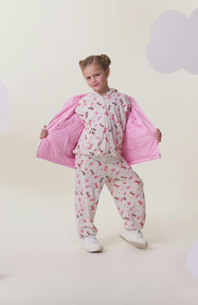 Soft Fleece Jogger, Disco Cowgirl