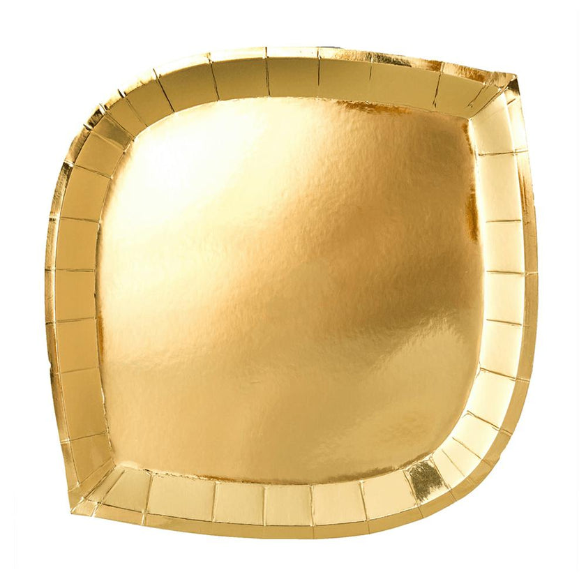 Posh Gold To Go Plates - 3 Size Options