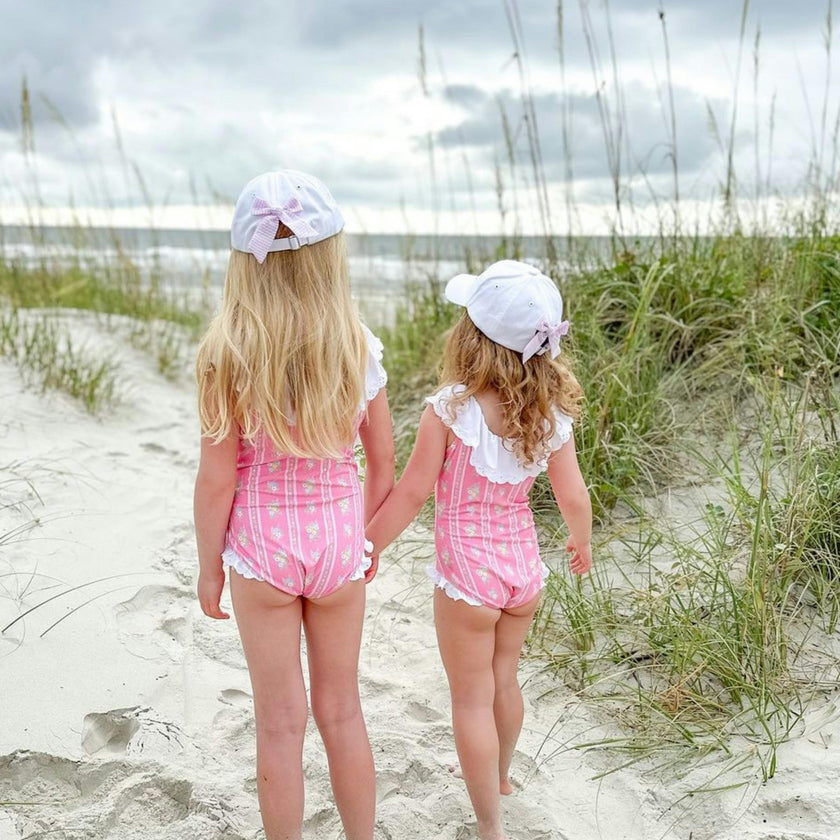 Palm Tree Bow Baseball Hat (Baby/Toddler, Youth)