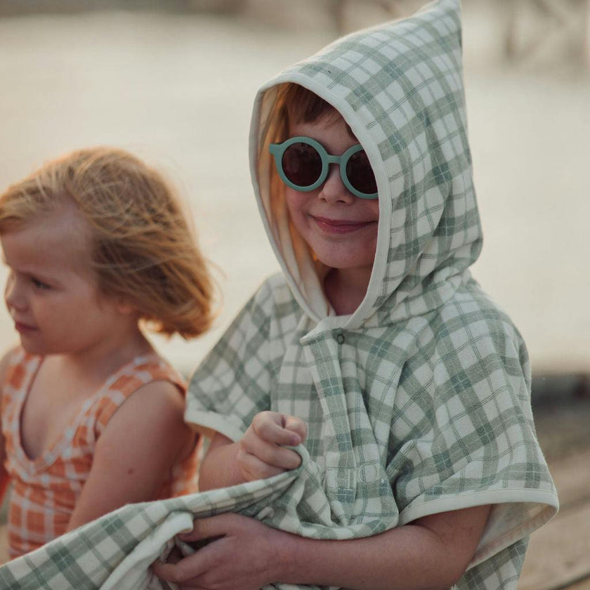 Original Round Sustainable Sunglasses | Bio-Based Bendable Polarized | Fern
