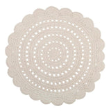 Alma Hand-Crocheted Scalloped Round Rug