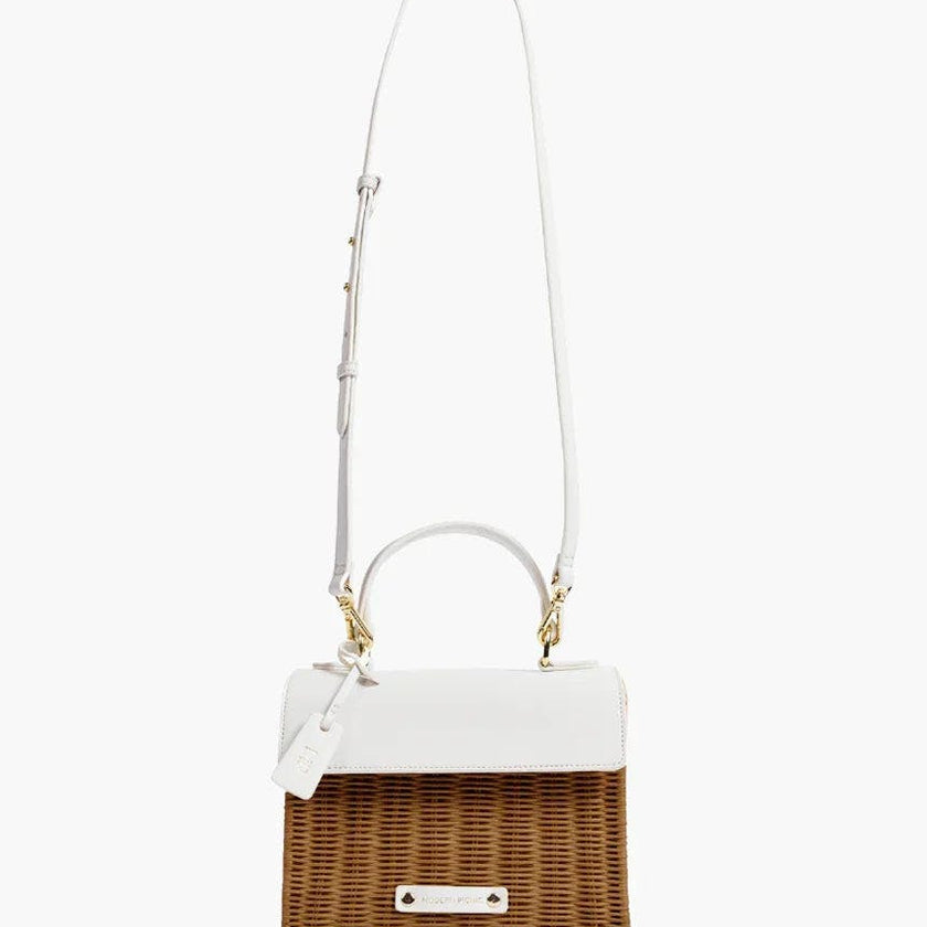 Mini Insulated Hand-Woven Wicker Lunchbox