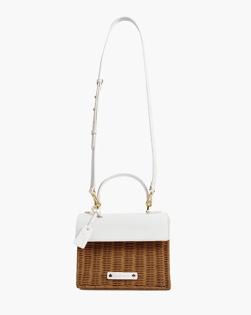 Mini Insulated Hand-Woven Wicker Lunchbox