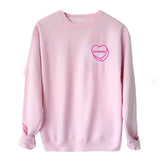 Grandma Luv Letters Sweatshirt, Pink