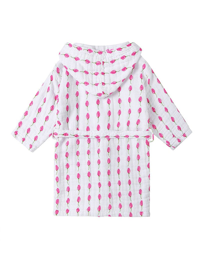Certified Organic Muslin Reversible Bath Robe