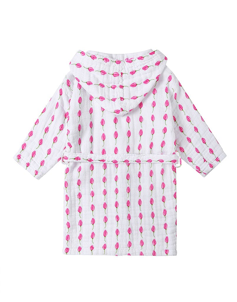 Certified Organic Muslin Reversible Bath Robe