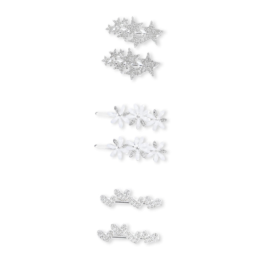 Crystal Accent Hair Pin Trio