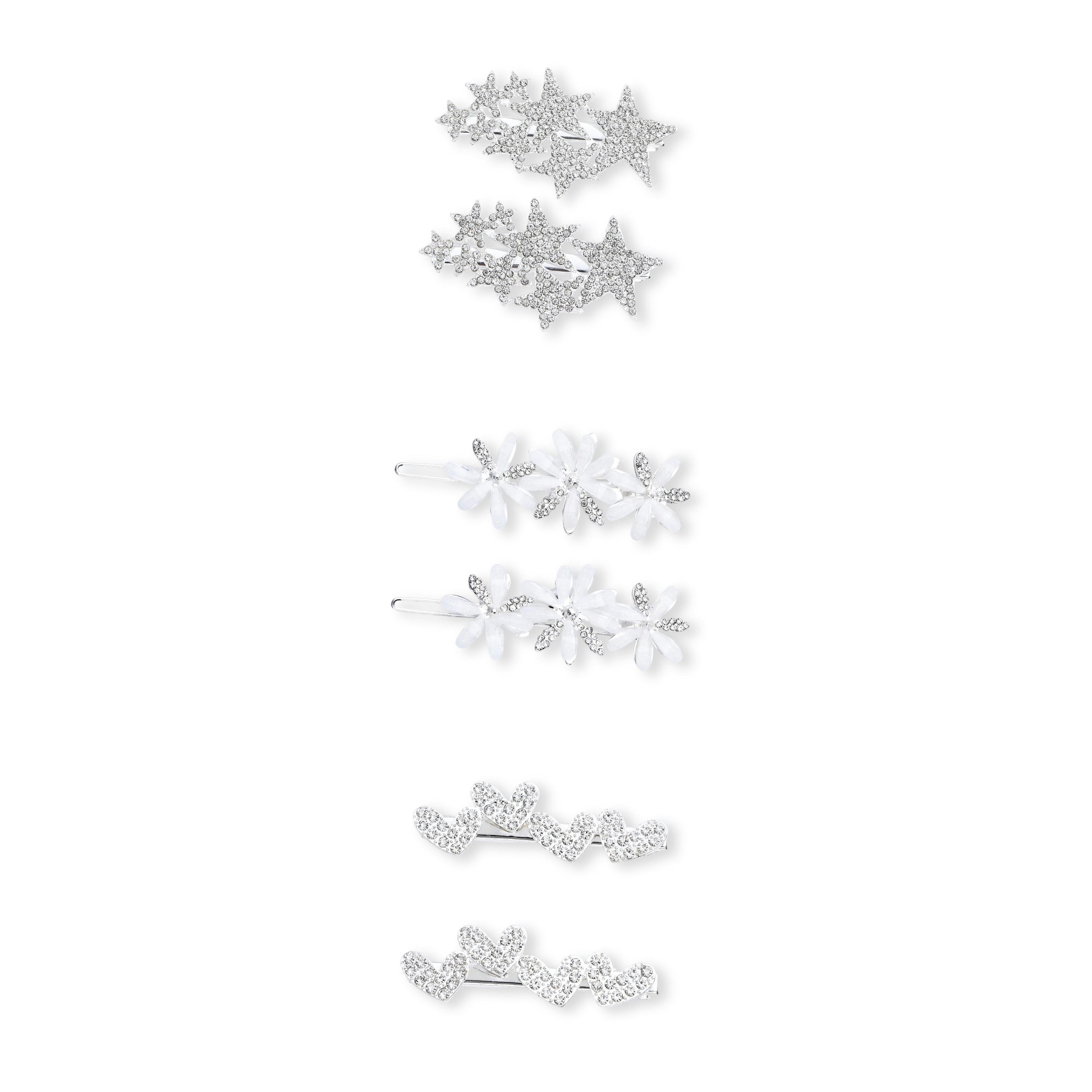Crystal Accent Hair Pin Trio