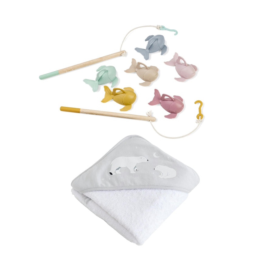 Fish & Fun Bath & Play Set Polaris Grey