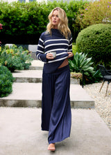 Knit High Neck Maternity Nursing Sweater