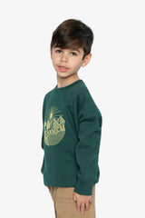 Fleece Sweatshirt Green Forest