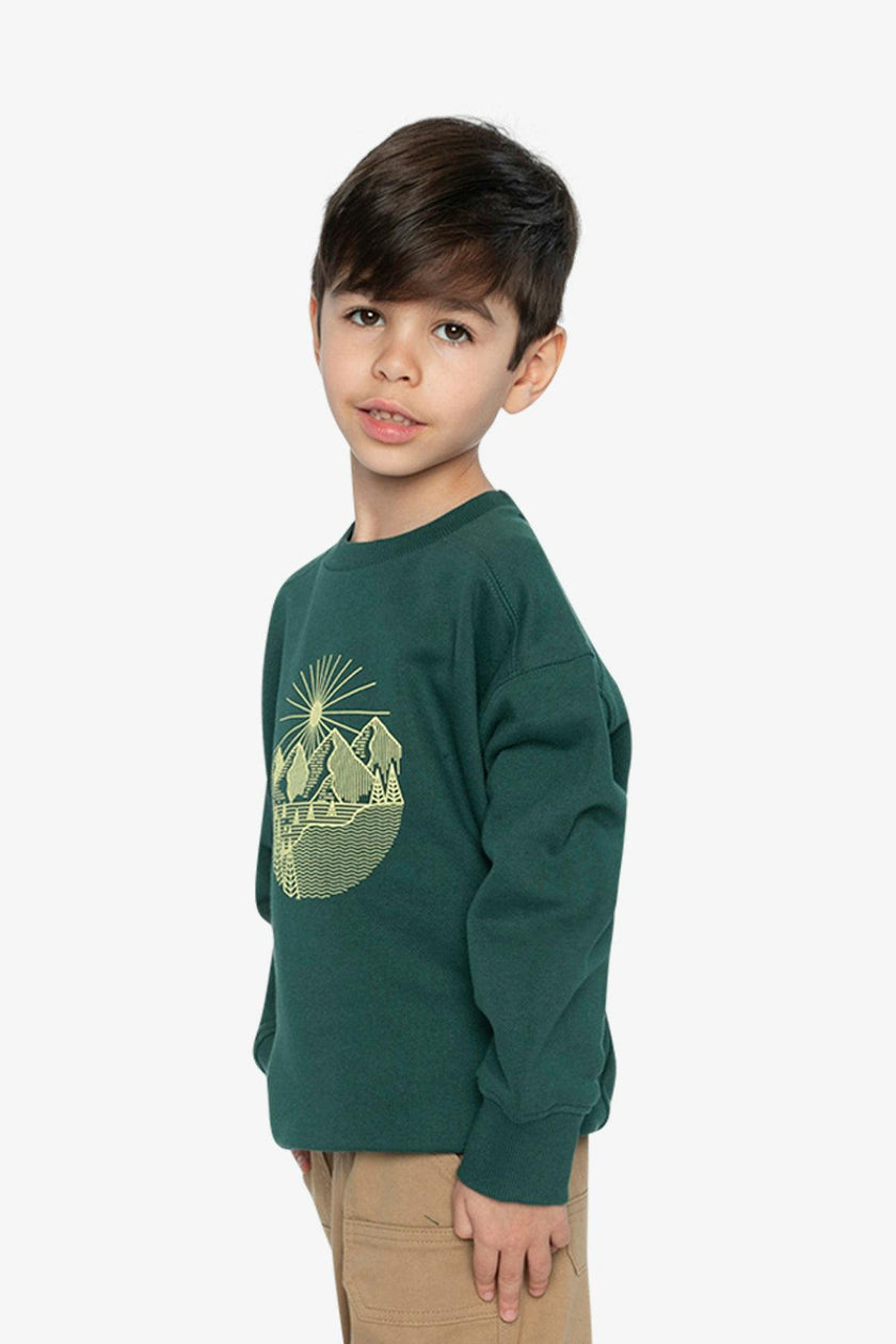Fleece Sweatshirt Green Forest