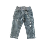 Boys Slim Denim Jeans in Gray