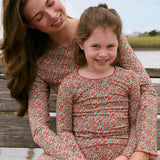 women's Betsy Ann pajamas set made with Liberty Fabrics