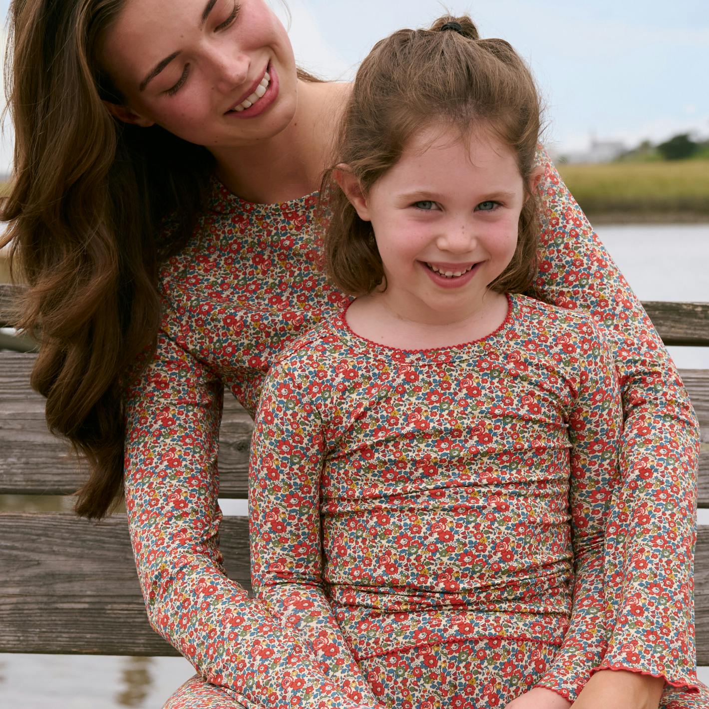 women's Betsy Ann pajamas set made with Liberty Fabrics