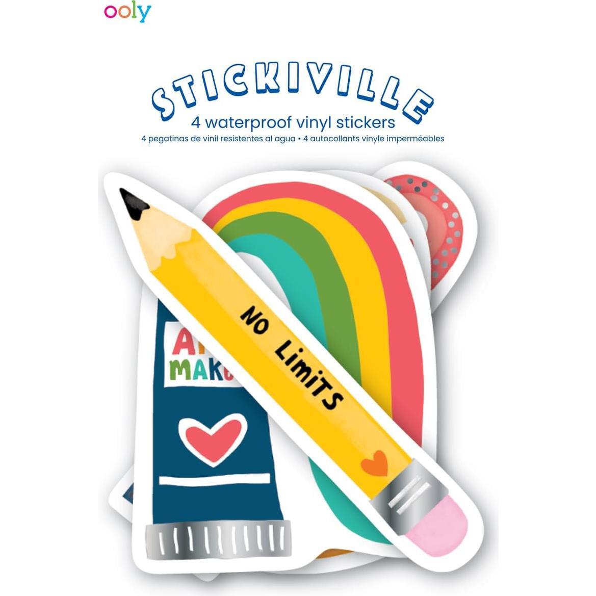 Stickiville Stickers: Art Maker - Vinyl (4 Die-Cut)
(Metallic Foil)
