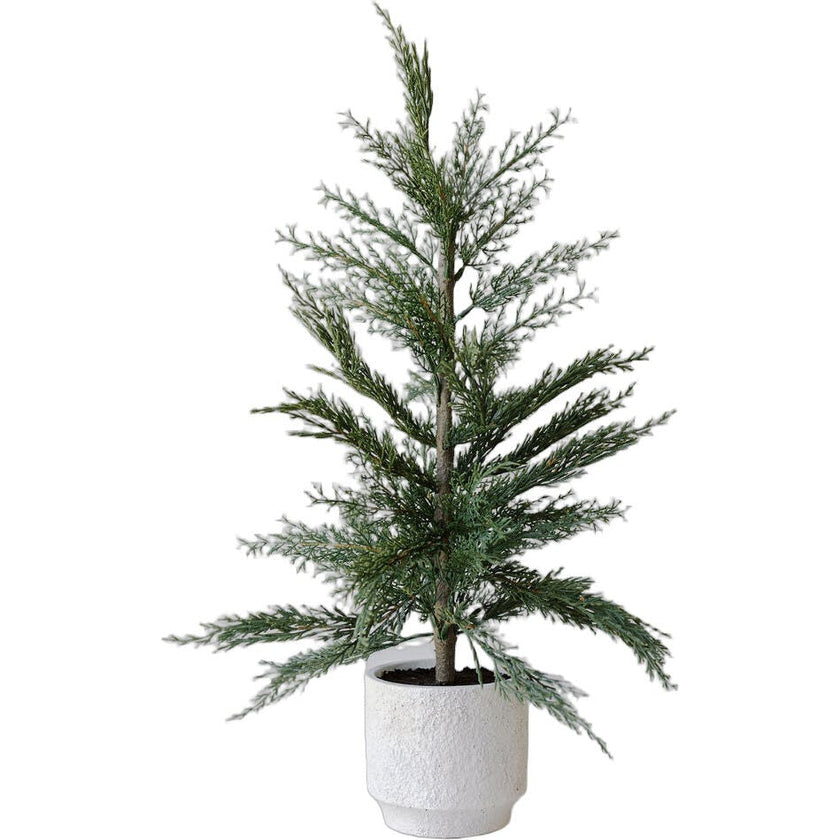 2' Faux Cedar Tree, Set of 2