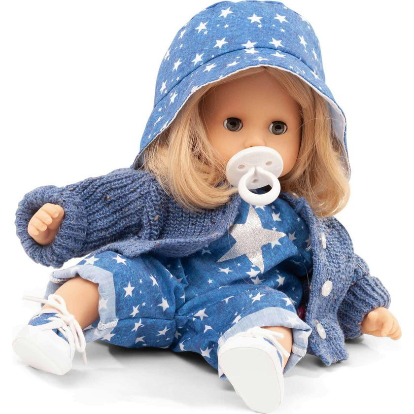Muffin My Star 13" Baby Doll with Sleepy Brown Eyes and Chic Outfit Accessory