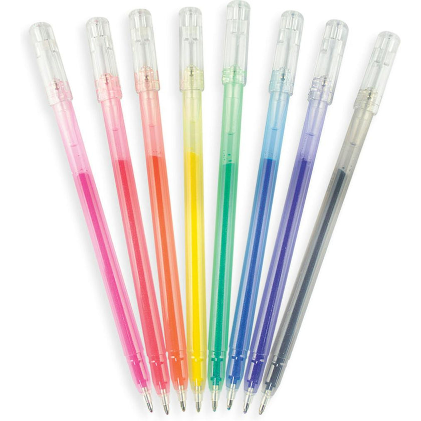 Radiant Writers Glitter Gel Pens - Set of 8