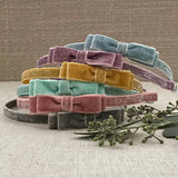 Shimmer Velvet Bow Headband