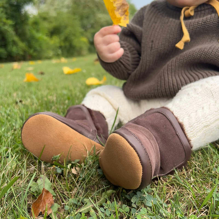 Cozy Cuff Brown Soft Sole Boot