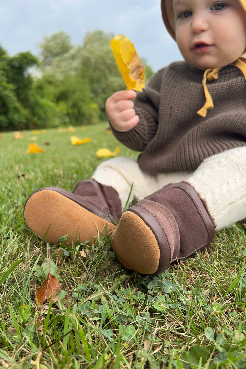 Cozy Cuff Brown Soft Sole Boot