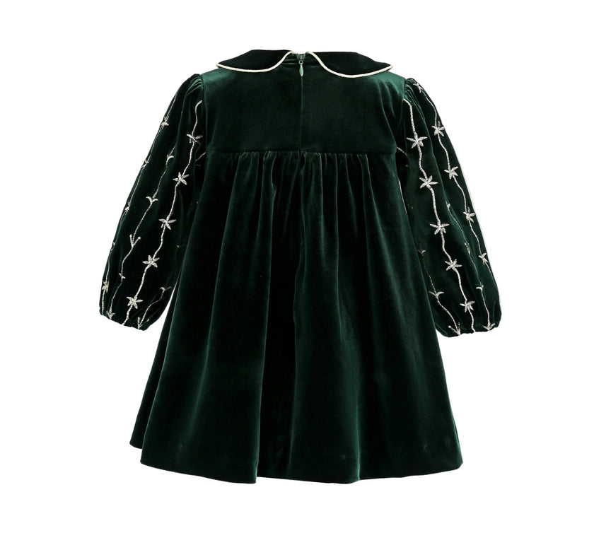 Dark Green Velvet Dress