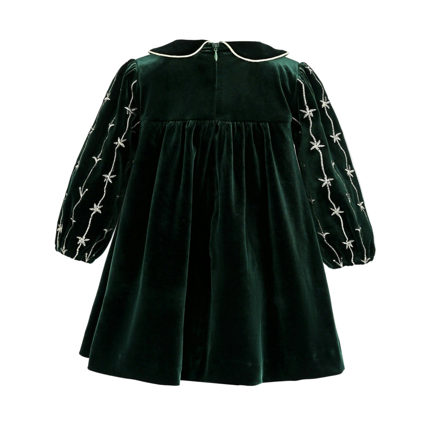 Dark Green Velvet Dress